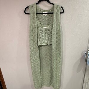 Freshman 1996 Cardigan Vest and Tank Top Set